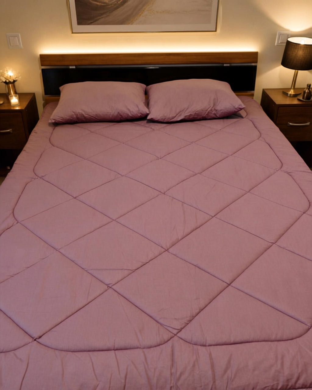 Zestaw Blankies: Kołdra (140x200) + Poduszka (50x60) –  kolor - Retro Róż