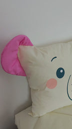 Zestaw Blankies: Kołdra (140x200) + Poduszka (50x60) – Mniej warstw, więcej snu - kolor - Słoneczne Ecru