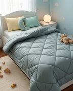 Kołdra Bezposzewkowa Blankies (140x200) – Twoja oaza dobrego snu  - kolor - Szałwiowy